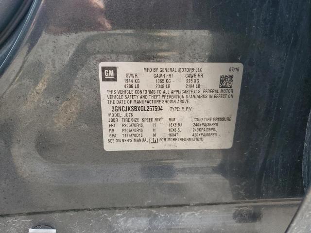 Photo 13 from auction – 2016 CHEVROLET TRAX LS with VIN 3GNCJKSBXGL257594