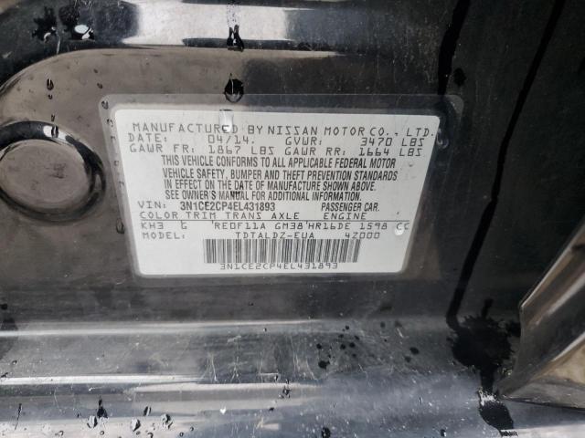 Photo 12 from auction – 2014 NISSAN VERSA with VIN 3N1CE2CP4EL431893