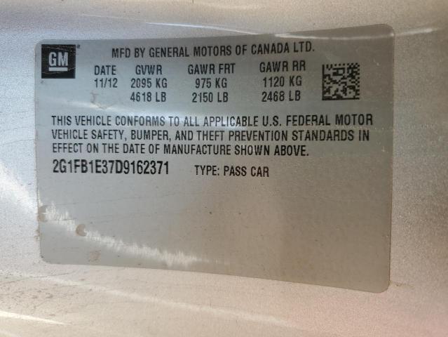Photo 13 from auction – 2013 CHEVROLET CAMARO LT with VIN 2G1FB1E37D9162371