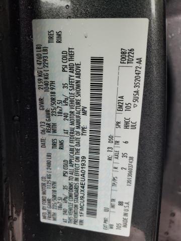 Photo 14 from auction – 2014 FORD ESCAPE TIT with VIN 1FMCU9JX4EUA01939