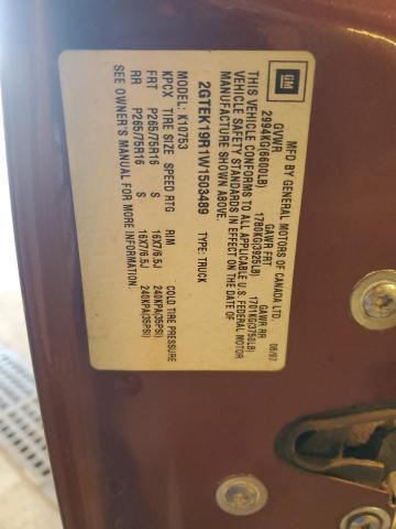 Photo 12 from auction – 1998 GMC SIERRA K15 with VIN 2GTEK19R1W1503489