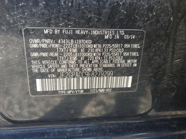 Photo 14 from auction – 2014 SUBARU XV CROSSTR with VIN JF2GPACC9E8279299