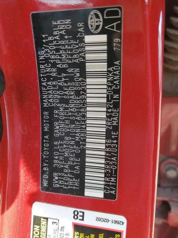 Photo 12 from auction – 2011 TOYOTA COROLLA BA with VIN 2T1BU4EE3BC597307