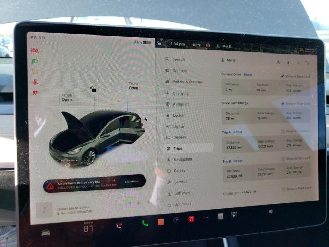 Photo 9 from auction – 2019 TESLA MODEL 3 with VIN 5YJ3E1EB0KF389550