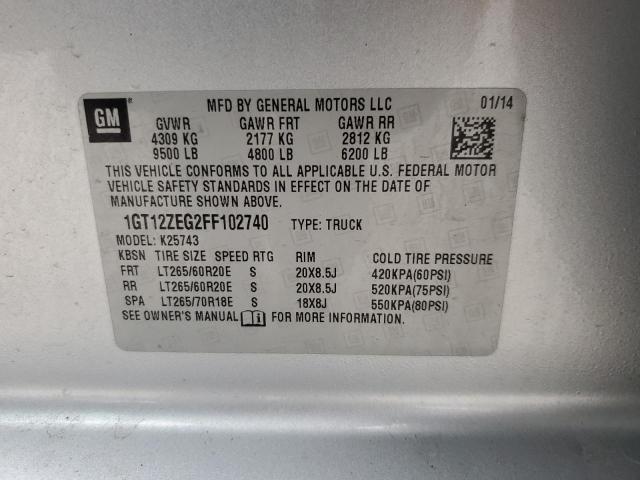 Photo 12 from auction – 2015 GMC SIERRA K25 with VIN 1GT12ZEG2FF102740