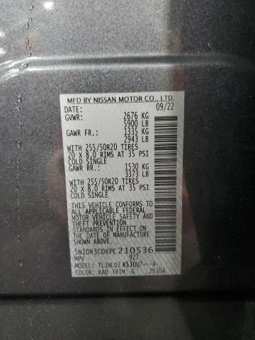 Photo 14 from auction – 2023 NISSAN PATHFINDER with VIN 5N1DR3CDXPC210536