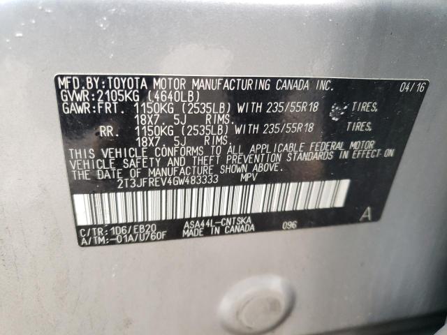 Photo 14 from auction – 2016 TOYOTA RAV4 SE with VIN 2T3JFREV4GW483333