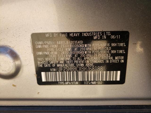 Photo 12 from auction – 2011 SUBARU FORESTER 2 with VIN JF2SHBBCXBH768188