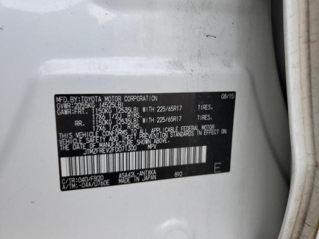 Photo 14 from auction – 2015 TOYOTA RAV4 LE with VIN JTMZFREV2FD071300