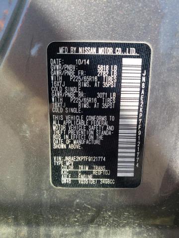 Photo 14 from auction – 2015 NISSAN QUEST S with VIN JN8AE2KP7F9121774