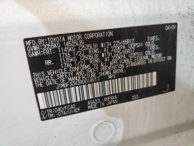 Photo 13 from auction – 2009 TOYOTA RAV4 with VIN JTMBF33V39D014917