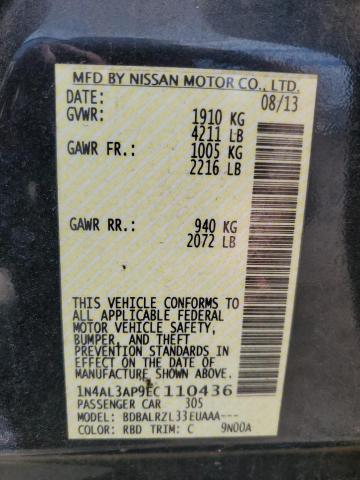 Photo 12 from auction – 2014 NISSAN ALTIMA 2.5 with VIN 1N4AL3AP9EC110436