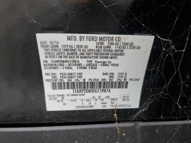 Photo 12 from auction – 2014 FORD TAURUS SE with VIN 1FAHP2D84EG159876