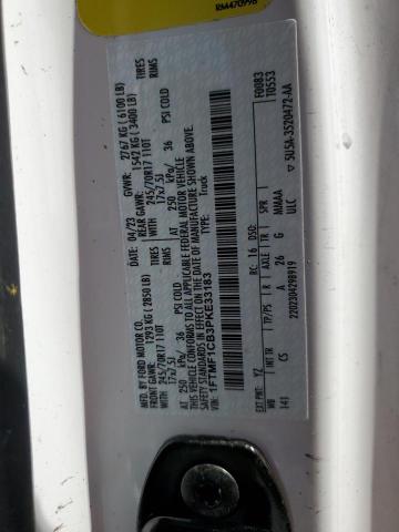 Photo 12 from auction – 2023 FORD F150 with VIN 1FTMF1CB3PKE33183