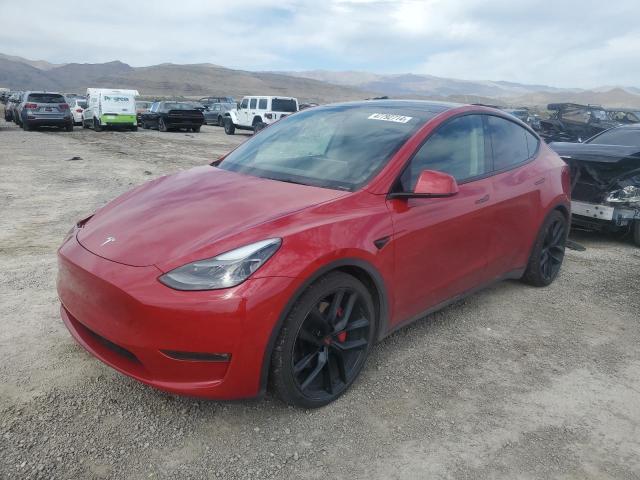 TESLA MODEL Y 2022 with VIN 7SAYGDEF6NF345323 - Photo from auction