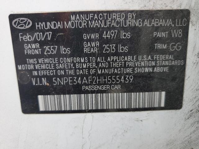 Photo 13 from auction – 2017 HYUNDAI SONATA SPO with VIN 5NPE34AF2HH555439