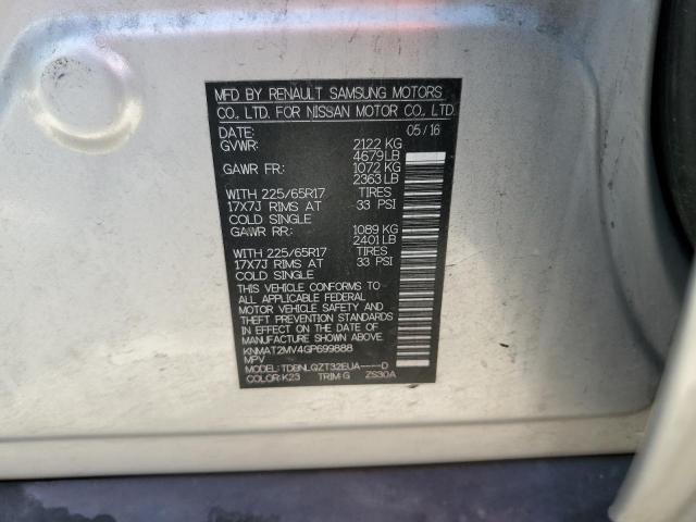 Photo 12 from auction – 2016 NISSAN ROGUE S with VIN KNMAT2MV4GP699888