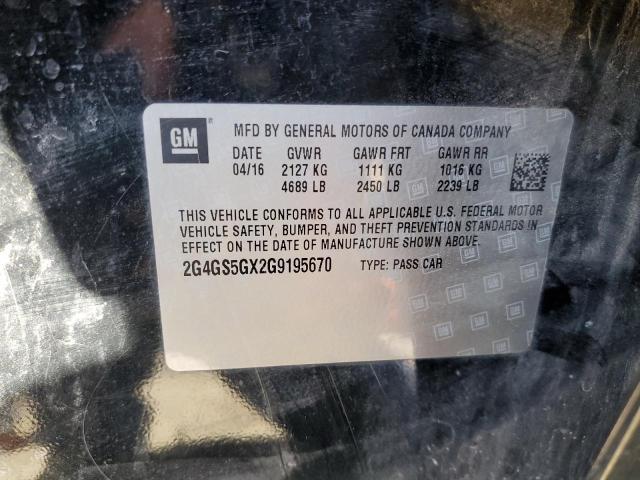 Photo 12 from auction – 2016 BUICK REGAL PREM with VIN 2G4GS5GX2G9195670