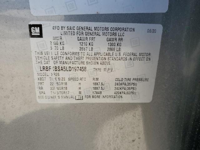 Photo 14 from auction – 2020 BUICK ENVISION P with VIN LRBFXBSA5LD197458