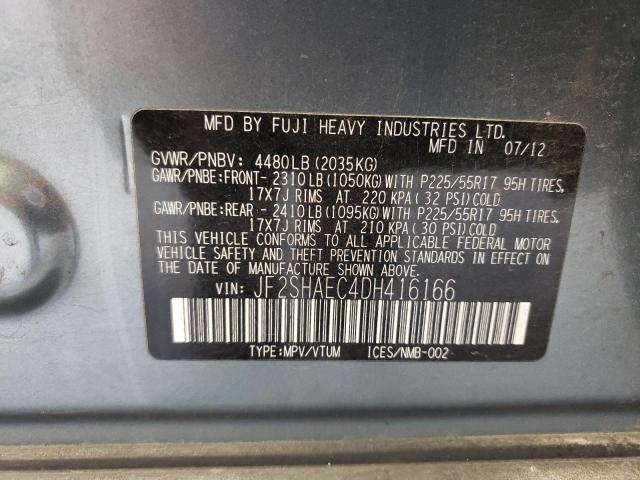 Photo 14 from auction – 2013 SUBARU FORESTER L with VIN JF2SHAEC4DH416166