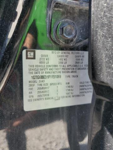 Photo 12 from auction – 2015 GMC CANYON SLE with VIN 1GTG6BE31F1151069