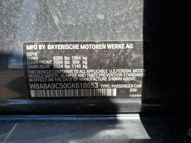 Photo 13 from auction – 2016 BMW 320 I with VIN WBA8A9C50GK618653