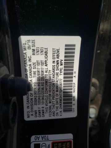 Photo 14 from auction – 2016 HONDA CR-V EXL with VIN 2HKRM3H77GH558777