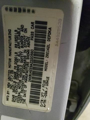 Photo 12 from auction – 2010 TOYOTA COROLLA BA with VIN 1NXBU4EE9AZ220560
