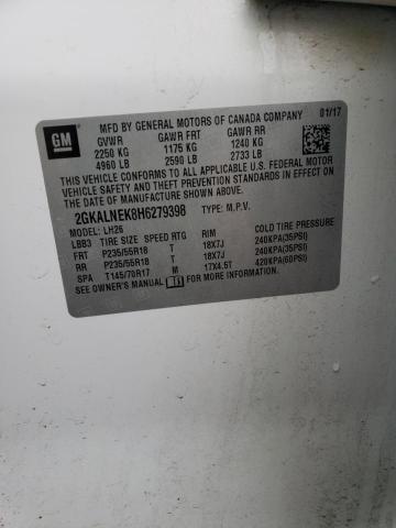 Photo 14 from auction – 2017 GMC TERRAIN SL with VIN 2GKALNEK8H6279398
