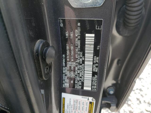 Photo 12 from auction – 2017 TOYOTA 4RUNNER SR with VIN JTEBU5JR4H5429238