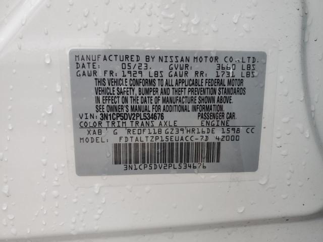 Photo 13 from auction – 2023 NISSAN KICKS SR with VIN 3N1CP5DV2PL534676