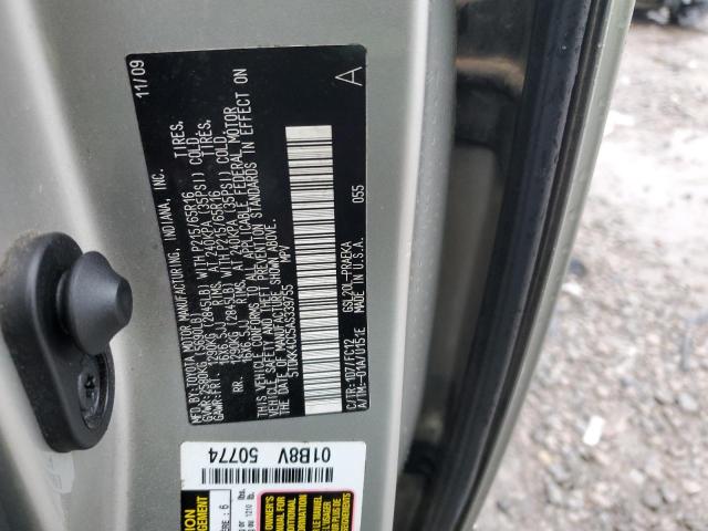 Photo 14 from auction – 2010 TOYOTA SIENNA CE with VIN 5TDKK4CC5AS339755