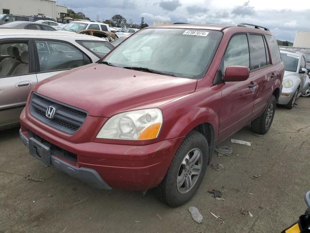 HONDA PILOT EXL 2005 with VIN 5FNYF18575B042133 - Photo from auction