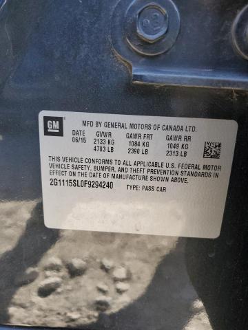 Photo 13 from auction – 2015 CHEVROLET IMPALA LT with VIN 2G1115SL0F9294240