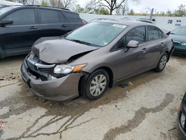 HONDA CIVIC LX 2012 مع رقم تعريف المركبة JHMFB2F52CS001614 - صورة من المزاد
