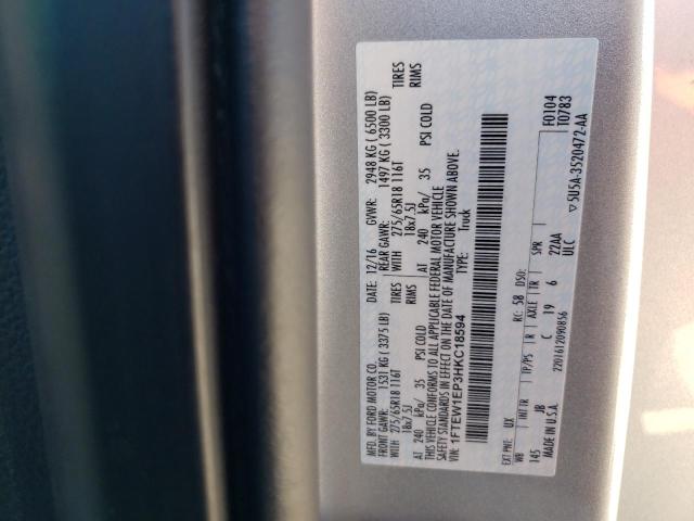 Photo 12 from auction – 2017 FORD F150 SUPER with VIN 1FTEW1EP3HKC18594