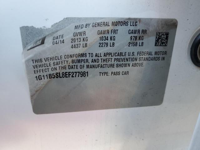 Photo 13 from auction – 2014 CHEVROLET MALIBU LS with VIN 1G11B5SL8EF277981
