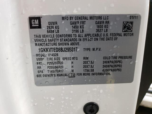 Photo 13 from auction – 2011 GMC ACADIA DEN with VIN 1GKKVTED8BJ295017