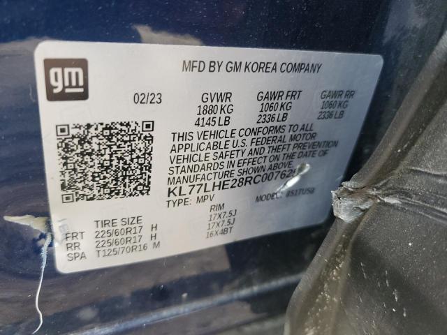 Photo 13 from auction – 2024 CHEVROLET TRAX 1LT with VIN KL77LHE28RC007625