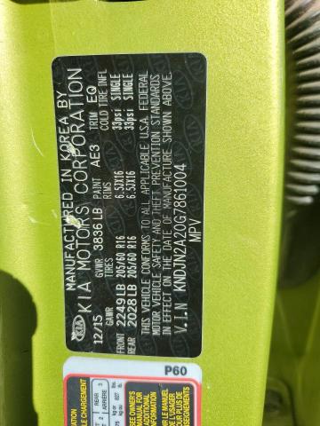 Photo 12 from auction – 2016 KIA SOUL with VIN KNDJN2A20G7861004