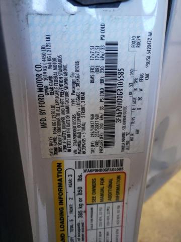 Photo 13 from auction – 2016 FORD FUSION SE with VIN 3FA6P0HD0GR105585