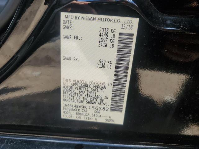 Photo 13 from auction – 2019 NISSAN ALTIMA S with VIN 1N4BL4BW3KC156582