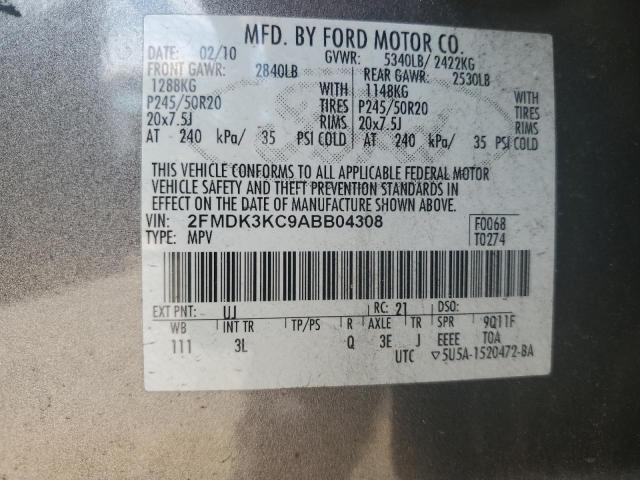 Photo 12 from auction – 2010 FORD EDGE LIMIT with VIN 2FMDK3KC9ABB04308