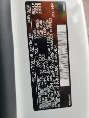 Photo 14 from auction – 2021 VOLVO XC90 T8 RE with VIN YV4BR0CL2M1673647