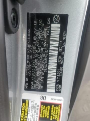 Photo 12 from auction – 2023 LEXUS ES 350 BAS with VIN 58ADZ1B1XPU157898