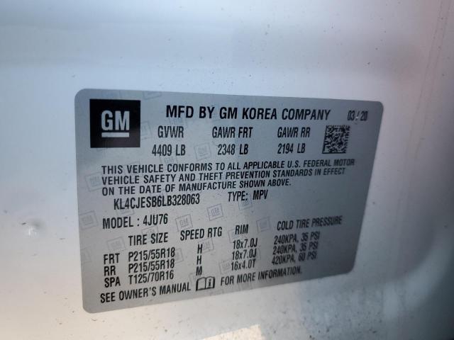 Photo 12 from auction – 2020 BUICK ENCORE PRE with VIN KL4CJESB6LB328063