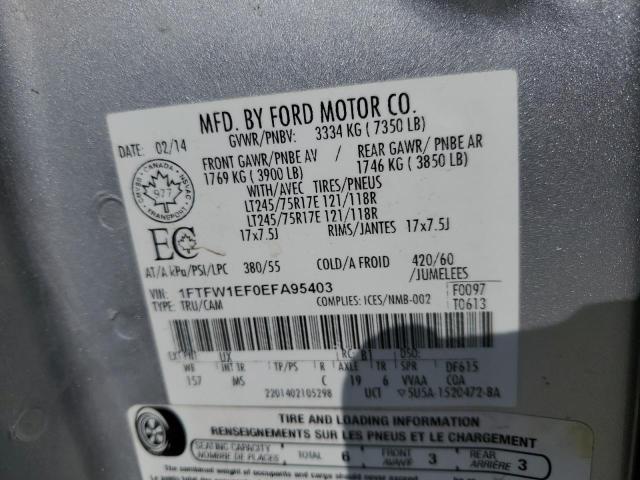 Photo 13 from auction – 2014 FORD F150 SUPER with VIN 1FTFW1EF0EFA95403