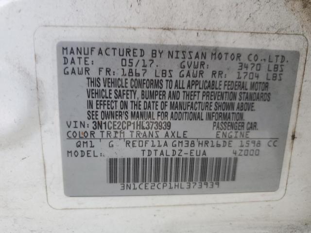 Photo 13 from auction – 2017 NISSAN VERSA NOTE with VIN 3N1CE2CP1HL373939