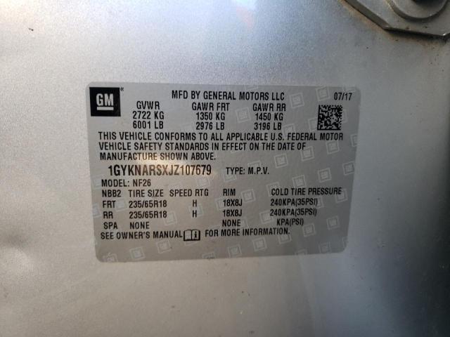 Photo 13 from auction – 2018 CADILLAC XT5 with VIN 1GYKNARSXJZ107679