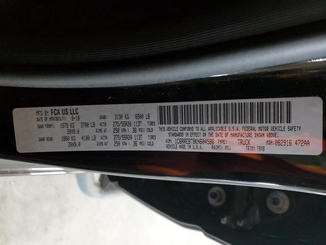 Photo 12 from auction – 2019 RAM 1500 BIG H with VIN 1C6RREBT8KN604586